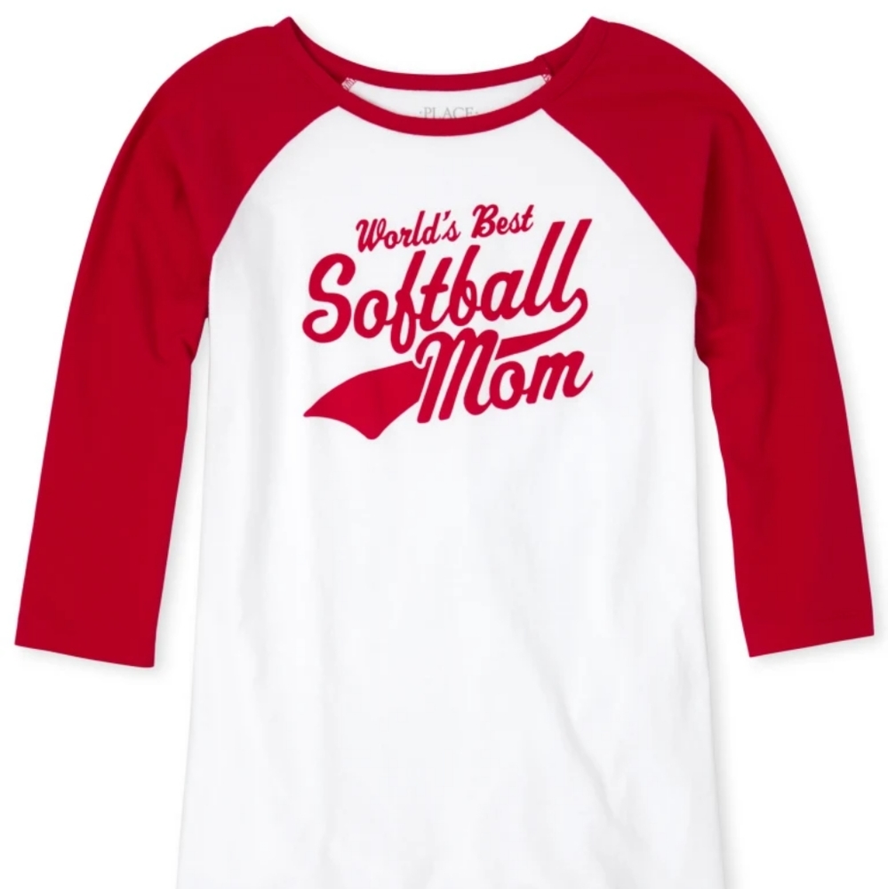 Womens Softball Graphic Tee